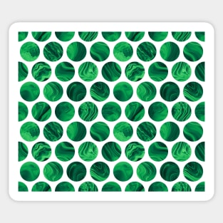 Malachite dots Sticker